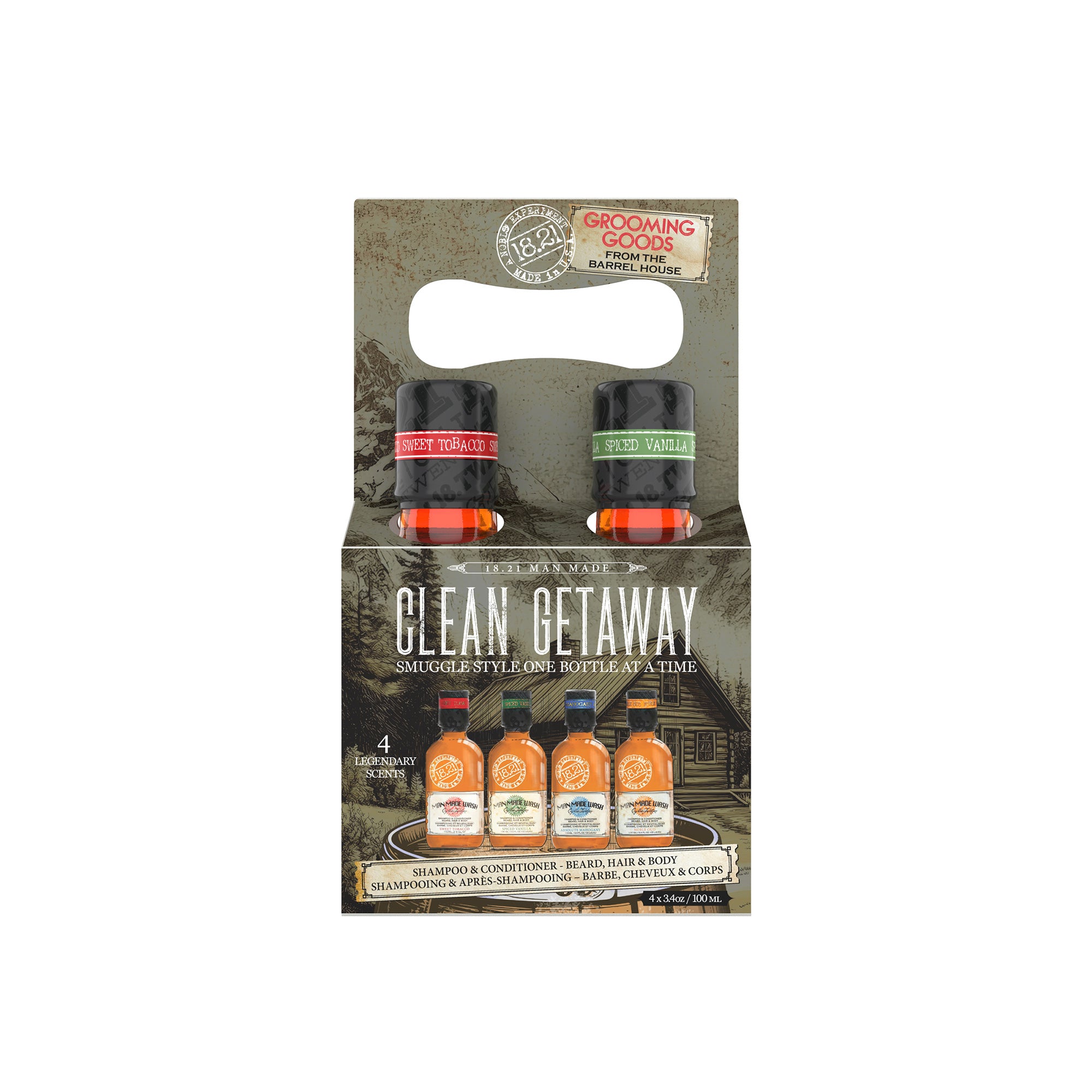 The Clean Getaway - Wash Variety 4 Pack